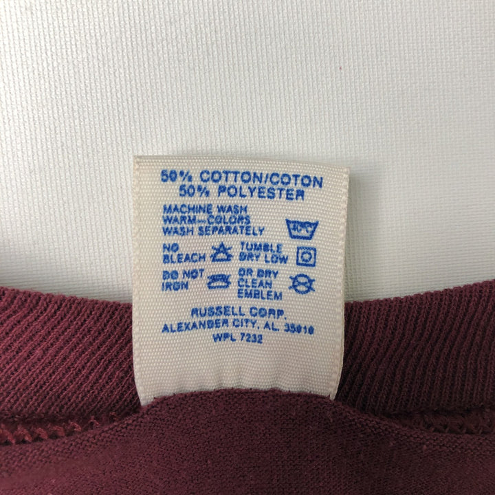 80s-90'S Jerzees Printed T-Shirt, Made in USA, Men's XL cotton Red type red-purple Vintage Second Hand