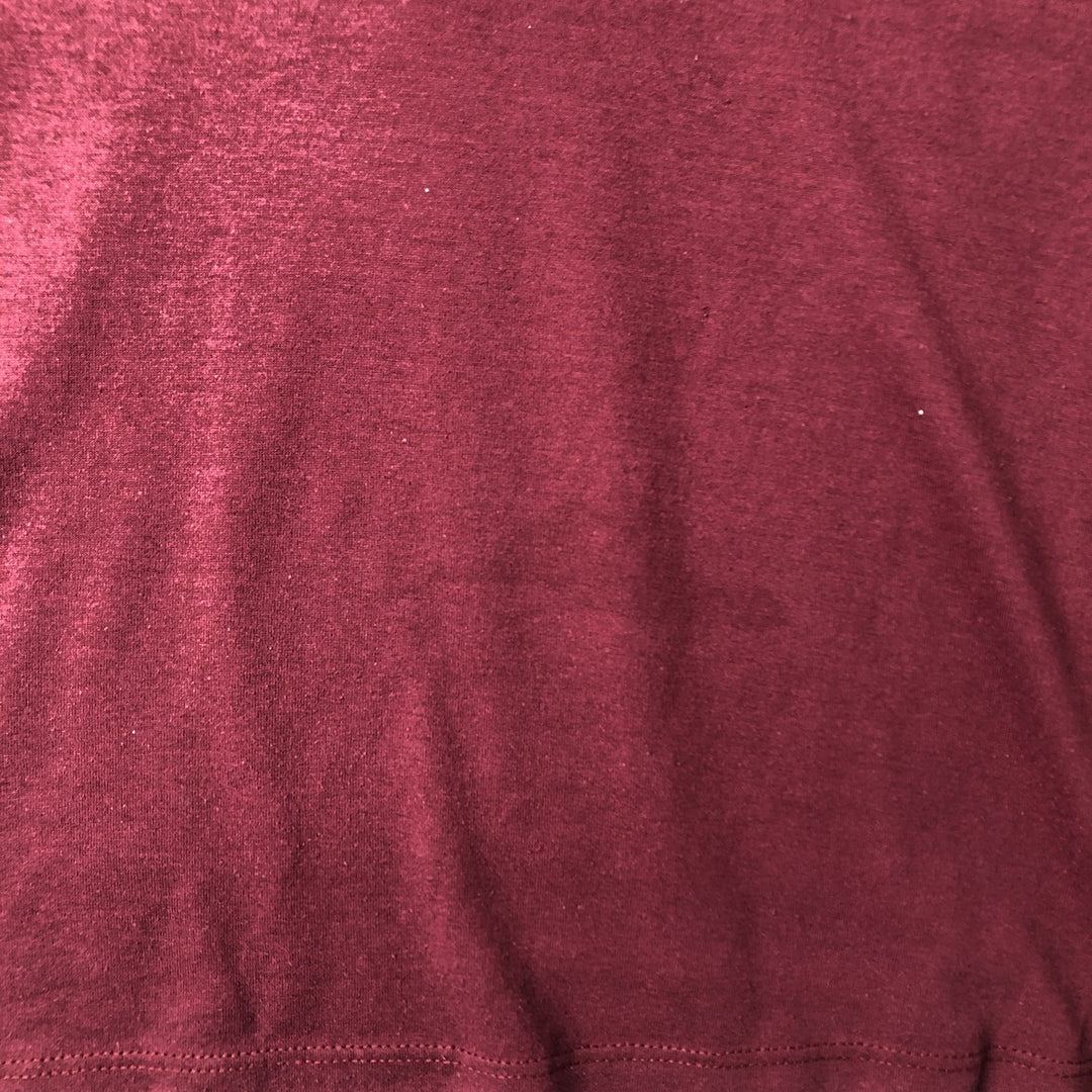 80s-90'S Jerzees Printed T-Shirt, Made in USA, Men's XL cotton Red type red-purple Vintage Second Hand