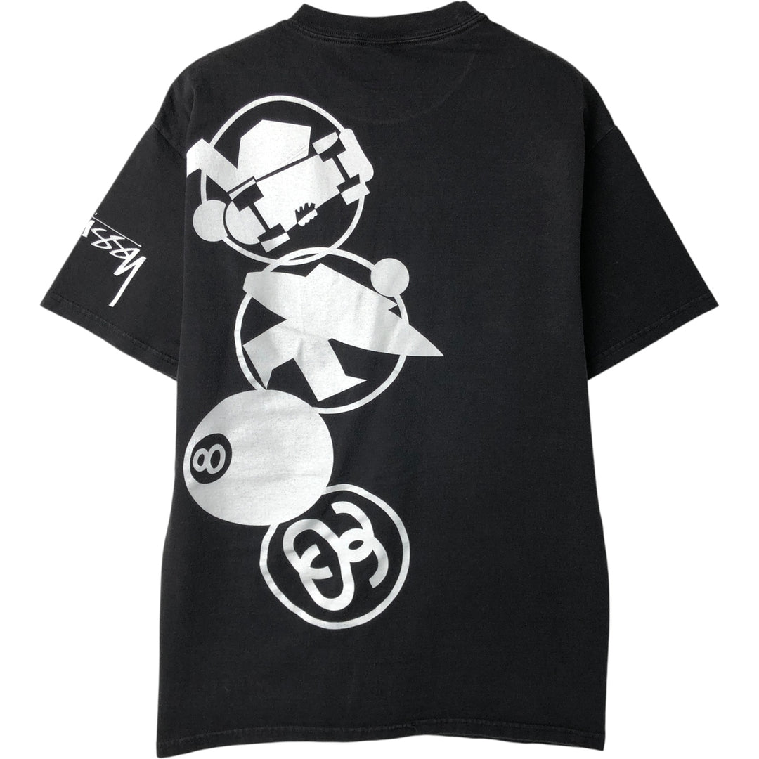 2000s~ Stussy Surf Skate T-shirt, Men's Size Medium cotton black type Vintage Second Hand