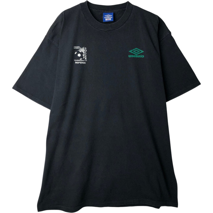 Vintage 90'S Umbro Blue Tag Logo T-Shirt, Made in USA, Men's XL cotton black type Vintage Second Hand