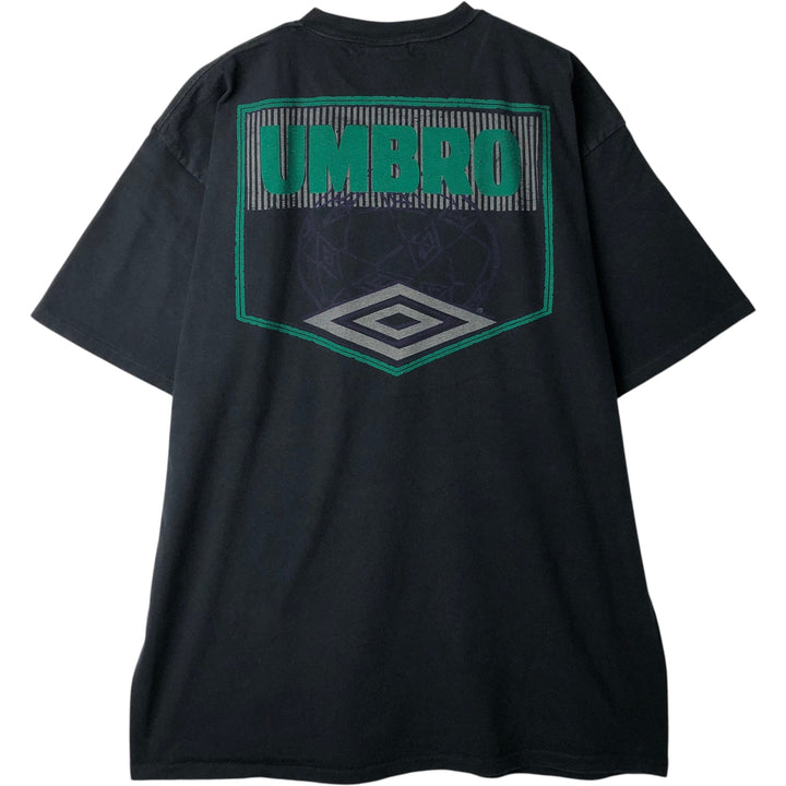 Vintage 90'S Umbro Blue Tag Logo T-Shirt, Made in USA, Men's XL cotton black type Vintage Second Hand