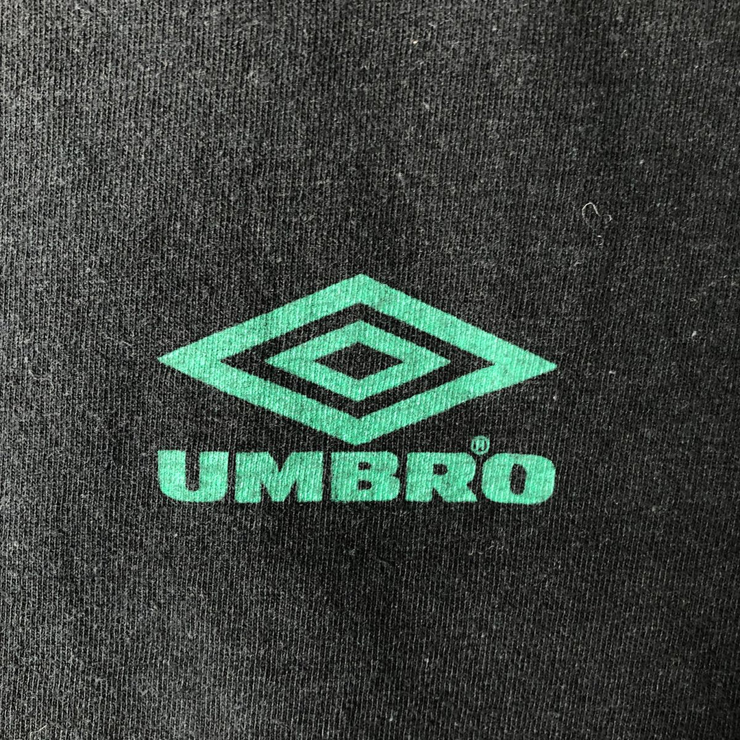 Vintage 90'S Umbro Blue Tag Logo T-Shirt, Made in USA, Men's XL cotton black type Vintage Second Hand