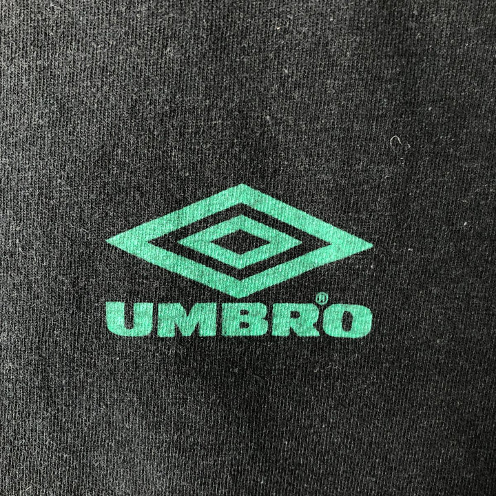 Vintage 90'S Umbro Blue Tag Logo T-Shirt, Made in USA, Men's XL cotton black type Vintage Second Hand