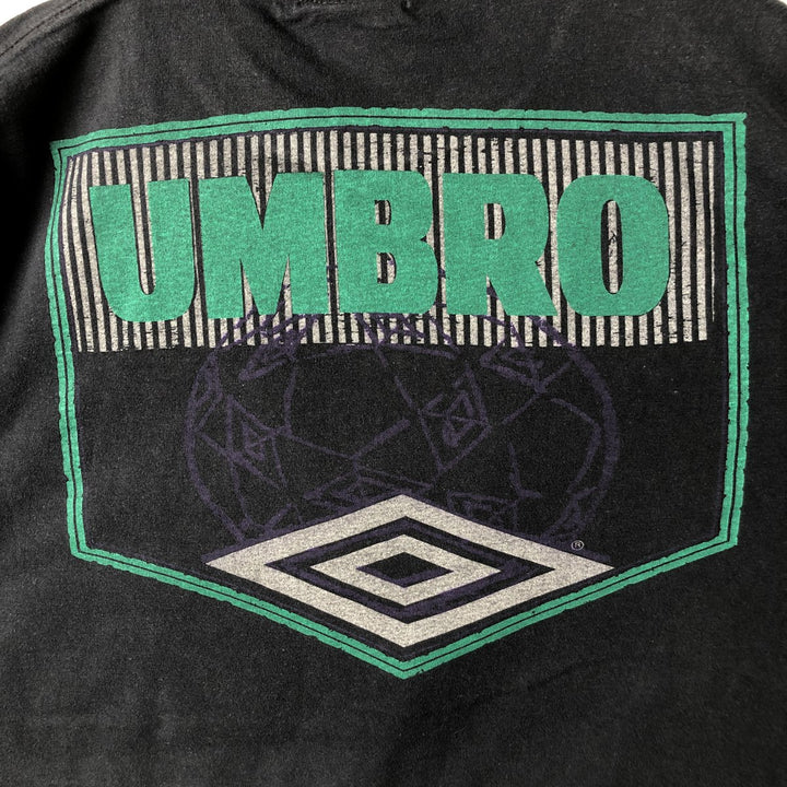 Vintage 90'S Umbro Blue Tag Logo T-Shirt, Made in USA, Men's XL cotton black type Vintage Second Hand