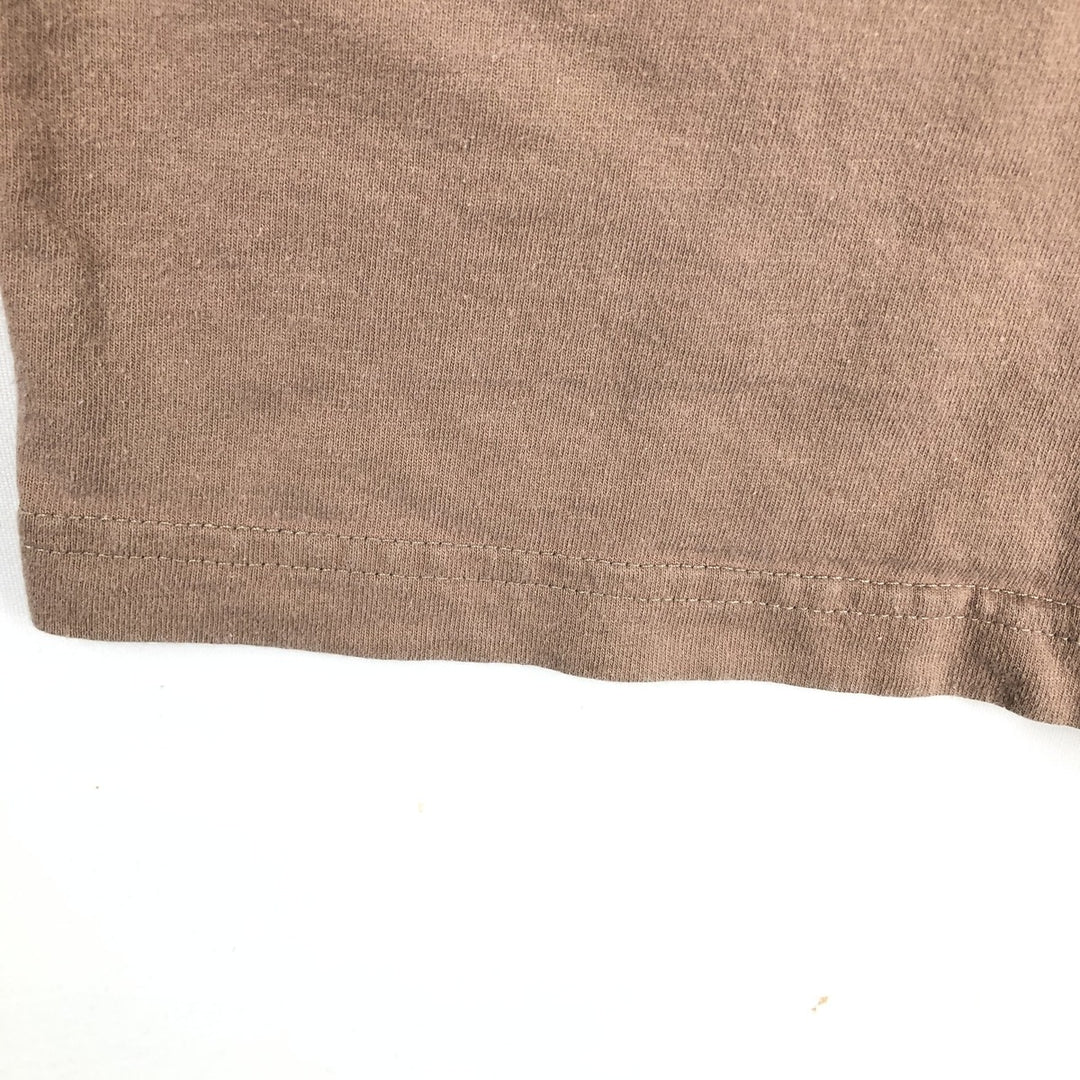 Reebok Logo Print T-Shirt, Made in Canada, Men's XL cotton beige type brown Vintage Second Hand