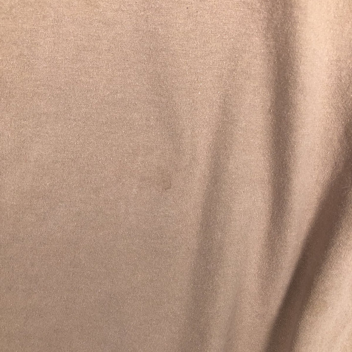 Reebok Logo Print T-Shirt, Made in Canada, Men's XL cotton beige type brown Vintage Second Hand