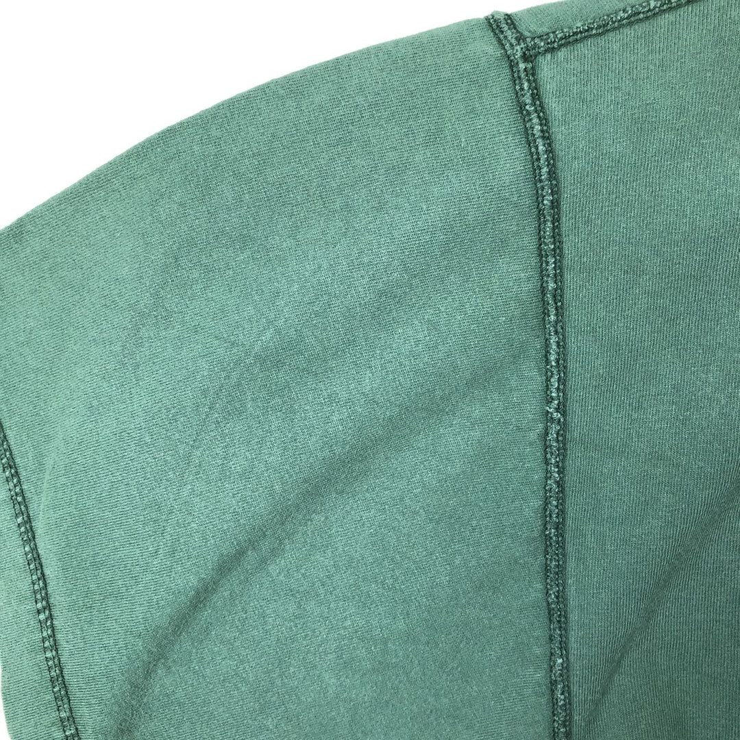 90'S Reebok Henley Logo T-Shirt, Made in USA, Men's Size L, Vintage cotton green type Vintage Second Hand