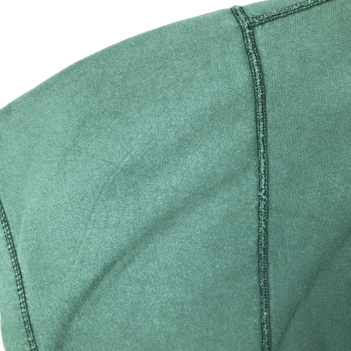 90'S Reebok Henley Logo T-Shirt, Made in USA, Men's Size L, Vintage cotton green type Vintage Second Hand