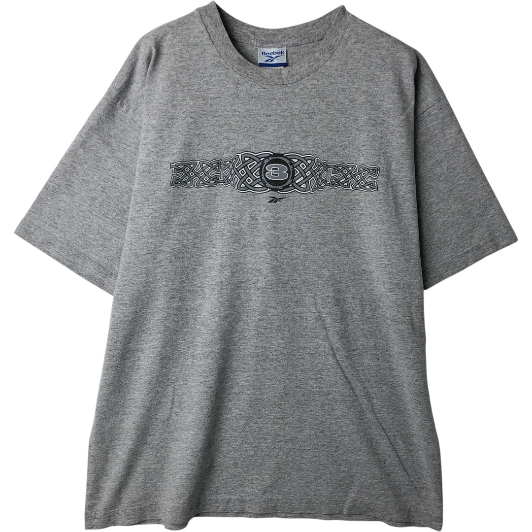 2000s~ Reebok Sports T-Shirt, Made in Canada, Men's Size L cotton gray type Vintage Second Hand