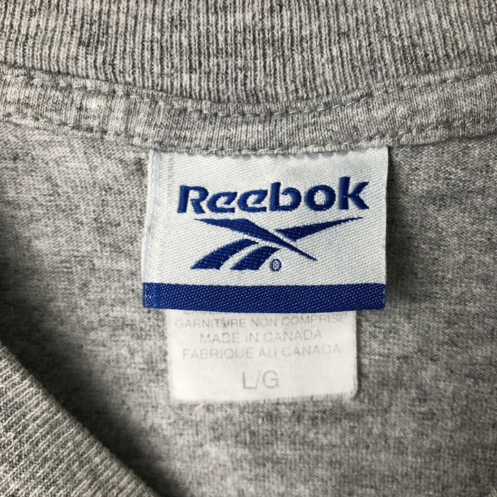 2000s~ Reebok Sports T-Shirt, Made in Canada, Men's Size L cotton gray type Vintage Second Hand