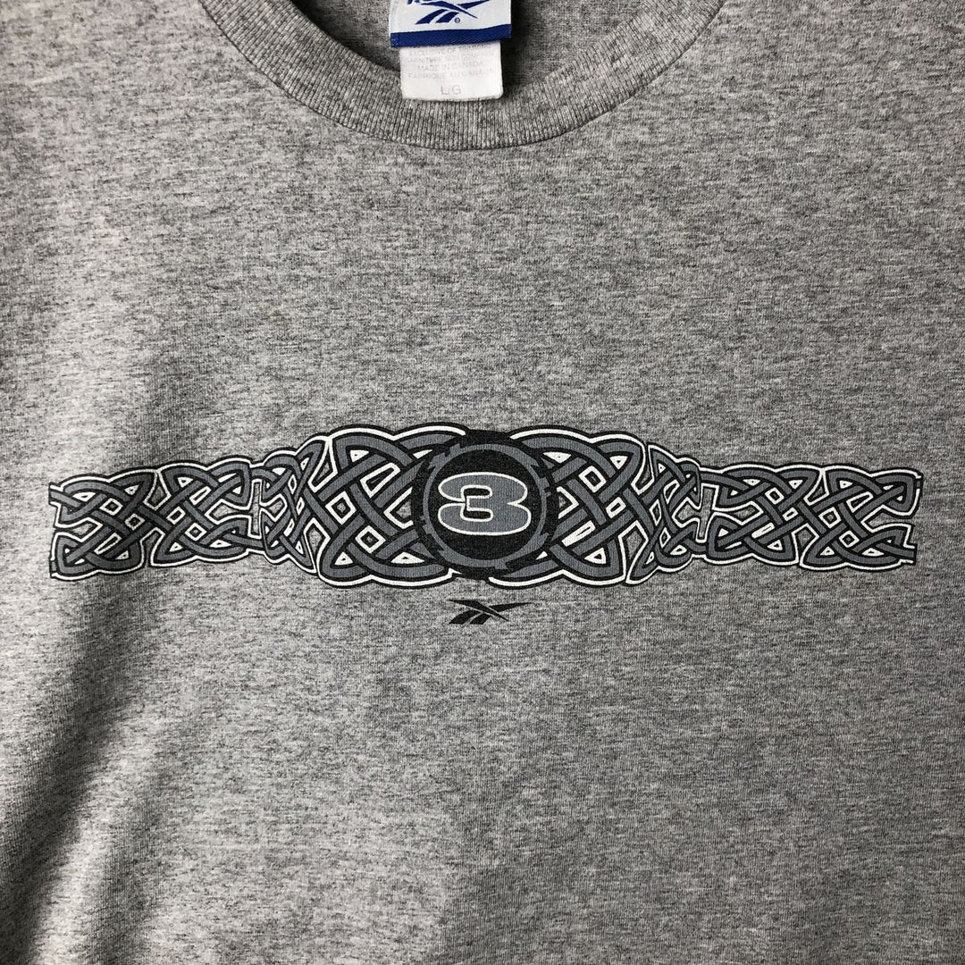 2000s~ Reebok Sports T-Shirt, Made in Canada, Men's Size L cotton gray type Vintage Second Hand
