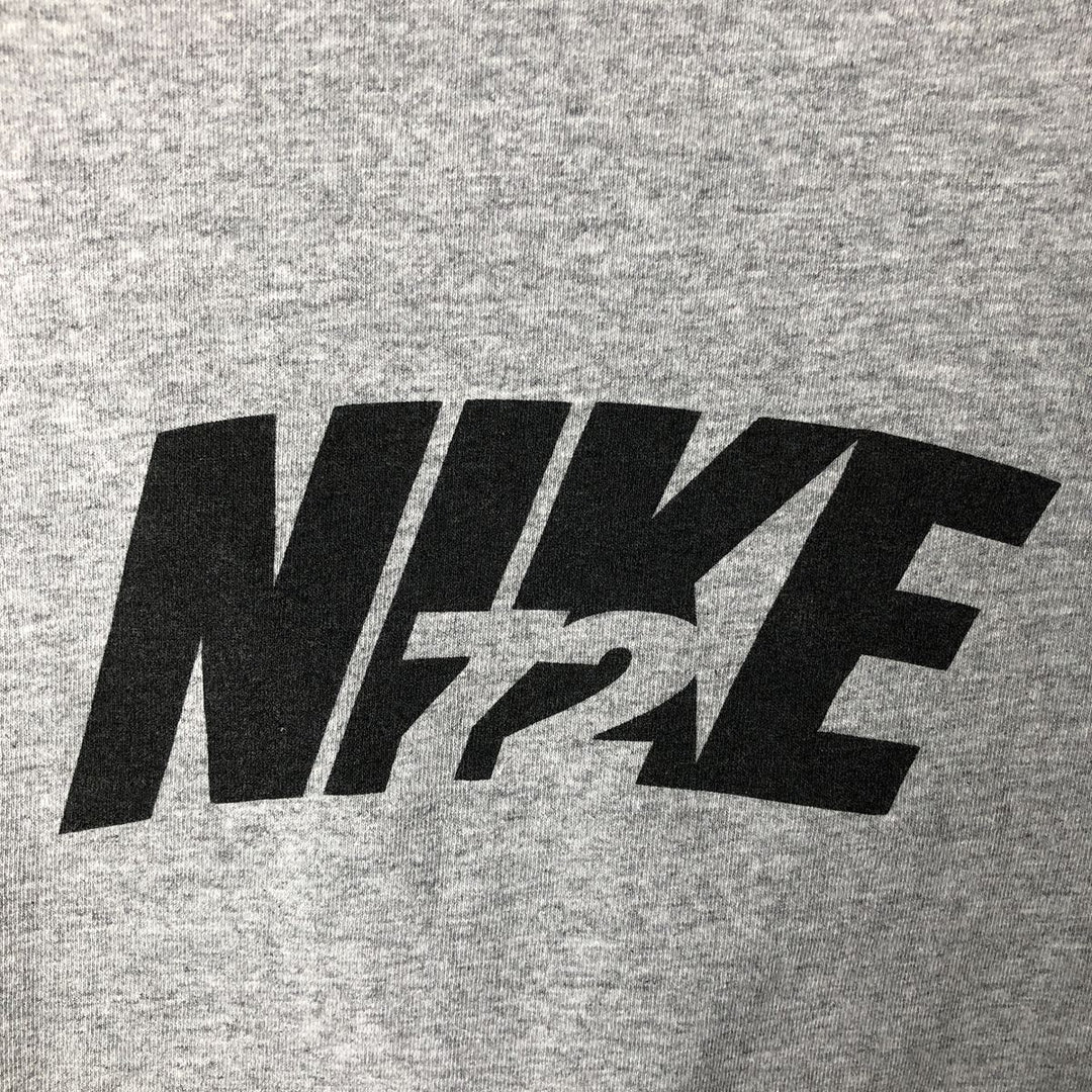 00'S Nike logo print T-shirt, men's XL size cotton gray type Vintage Second Hand