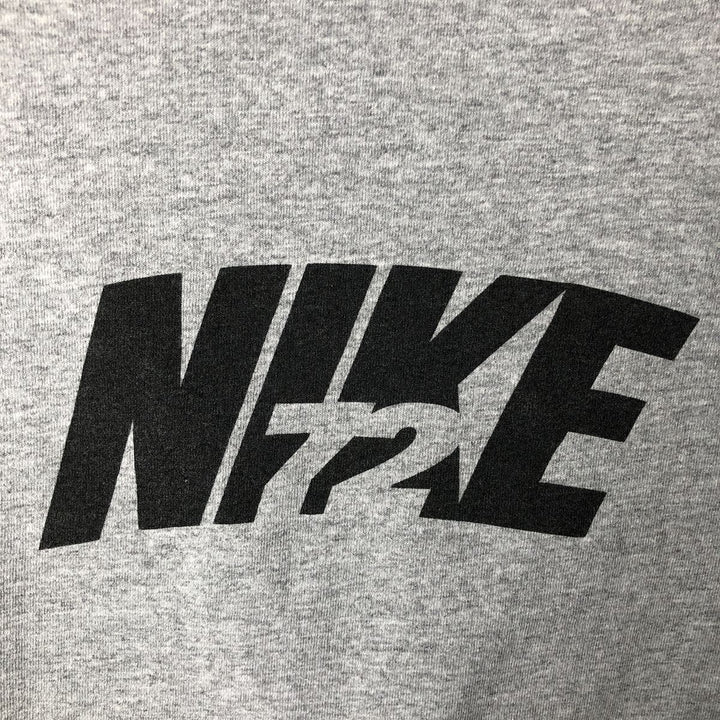 00'S Nike logo print T-shirt, men's XL size cotton gray type Vintage Second Hand