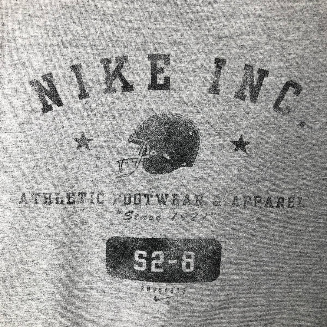 00'S Nike Logo T-shirt, Men's L size cotton gray type Vintage Second Hand