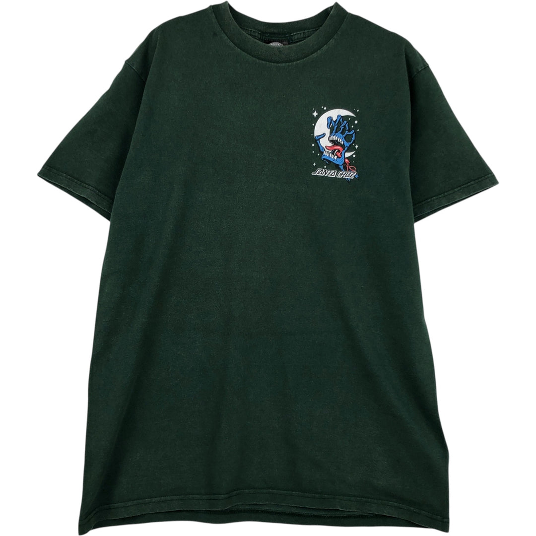 SANTA CRUZ Santa Cruz logo print T-shirt, men's XL unclear Green type dark green Vintage Second Hand