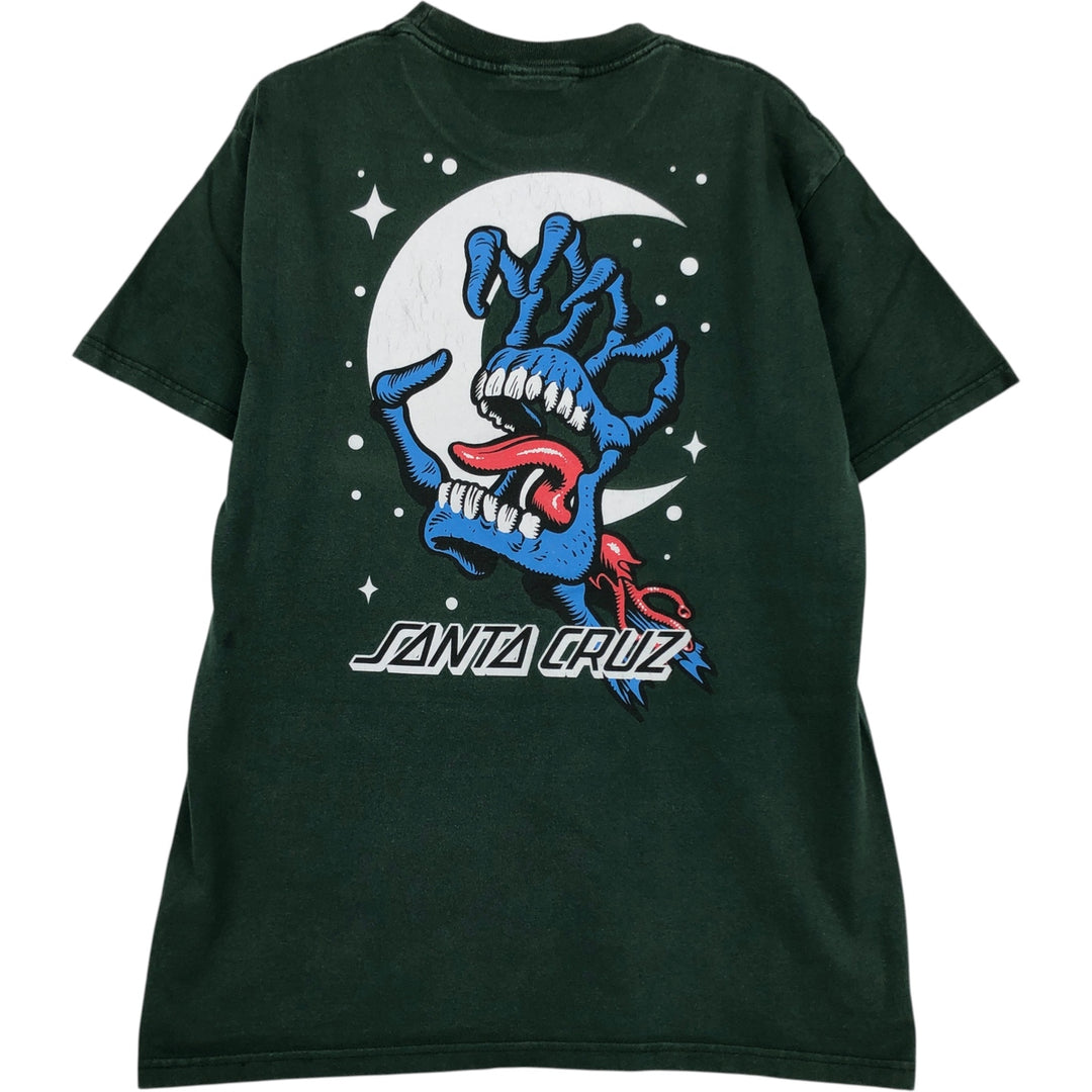 SANTA CRUZ Santa Cruz logo print T-shirt, men's XL unclear Green type dark green Vintage Second Hand
