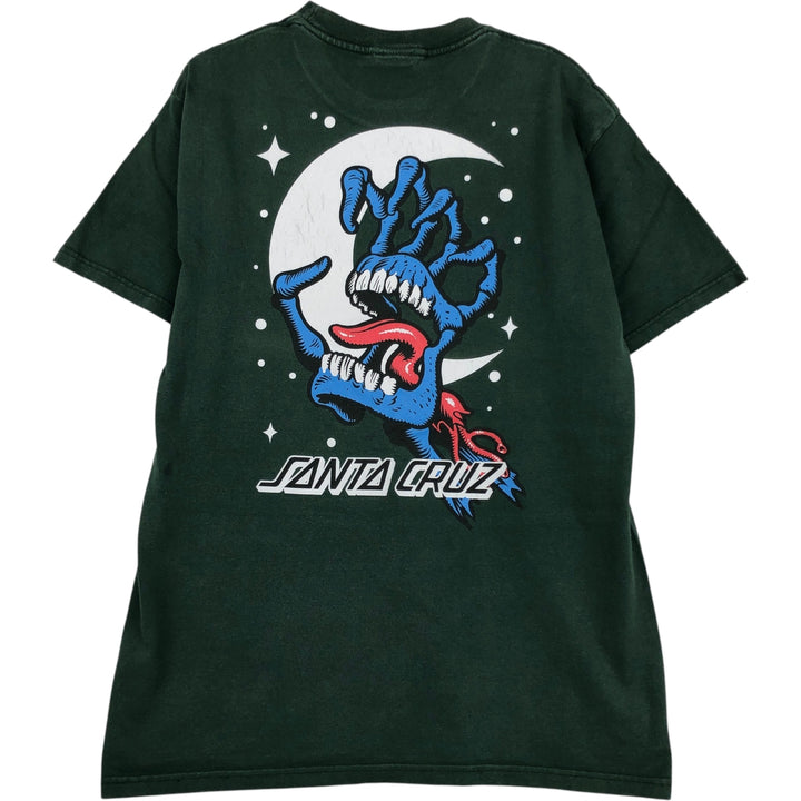 SANTA CRUZ Santa Cruz logo print T-shirt, men's XL unclear Green type dark green Vintage Second Hand