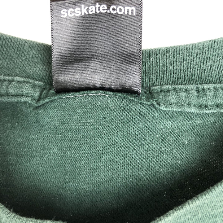 SANTA CRUZ Santa Cruz logo print T-shirt, men's XL unclear Green type dark green Vintage Second Hand