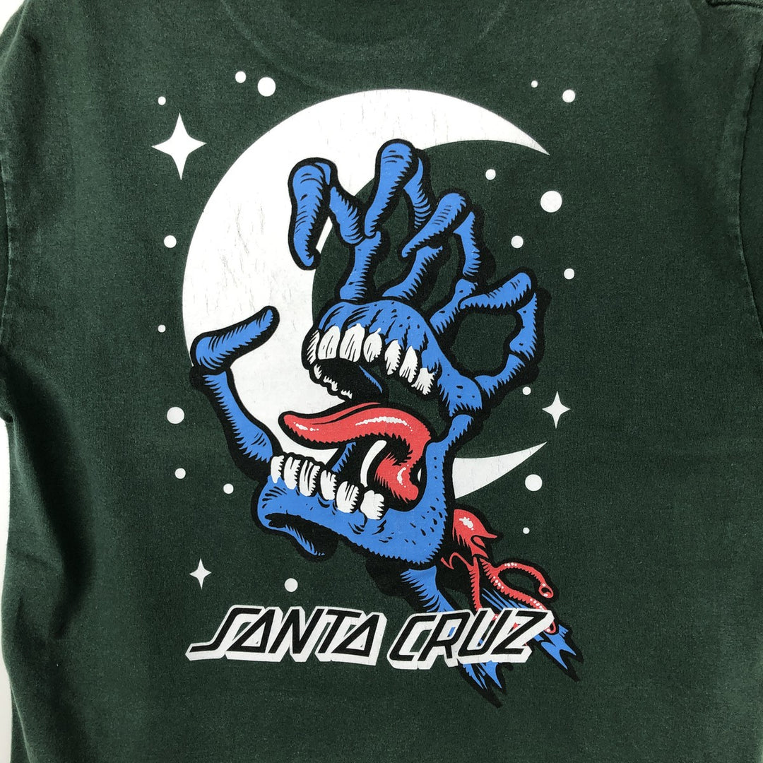 SANTA CRUZ Santa Cruz logo print T-shirt, men's XL unclear Green type dark green Vintage Second Hand