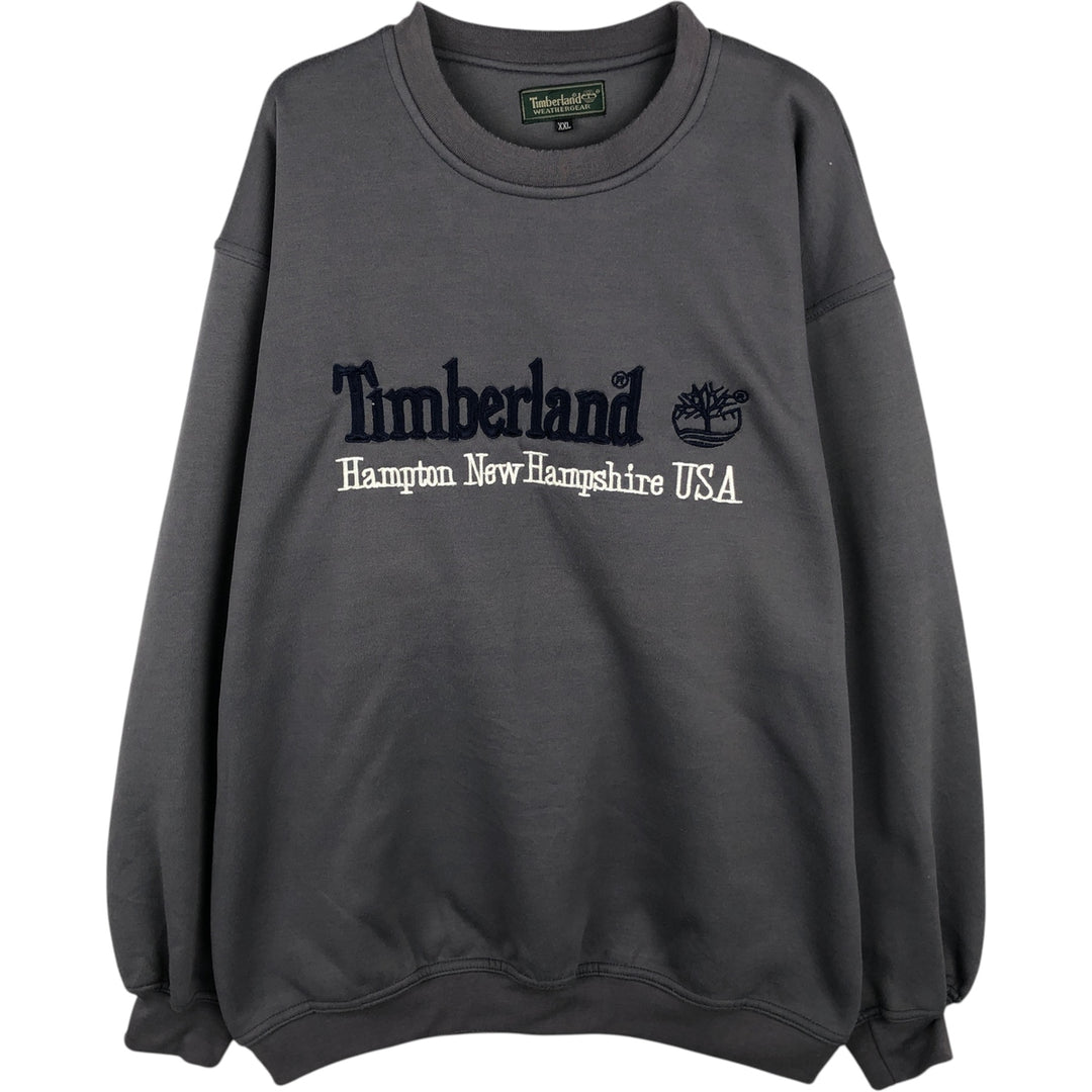 Timberland WEATHERGEAR logo sweatshirt, men's size XXL cotton gray type Vintage Second Hand