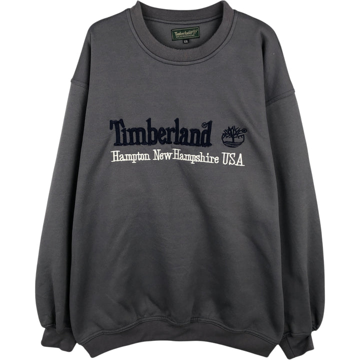 Timberland WEATHERGEAR logo sweatshirt, men's size XXL cotton gray type Vintage Second Hand