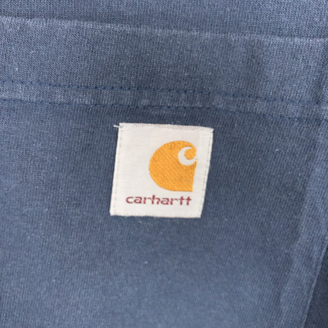 Carhartt Original Fit Long Sleeve T-Shirt, Men's Size Medium cotton navy blue type Vintage Second Hand