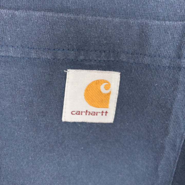 Carhartt Original Fit Long Sleeve T-Shirt, Men's Size Medium cotton navy blue type Vintage Second Hand