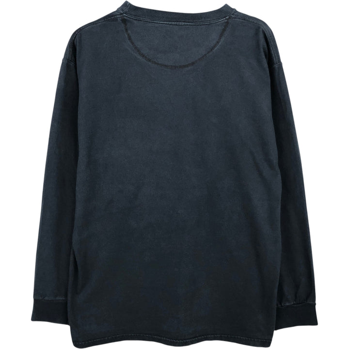 Russell long-sleeved T-shirt, men's size M unclear navy blue type Vintage Second Hand