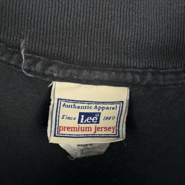Lee Long T-Shirt, Men's Size L cotton black type Vintage Second Hand