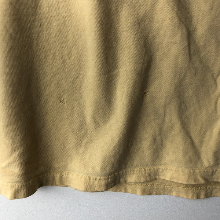 Ralph Lauren POLO by Ralph Lauren long-sleeved T-shirt, men's size XL cotton yellow type Vintage Second Hand