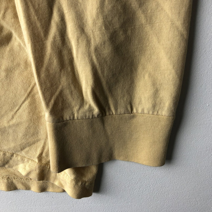 Ralph Lauren POLO by Ralph Lauren long-sleeved T-shirt, men's size XL cotton yellow type Vintage Second Hand