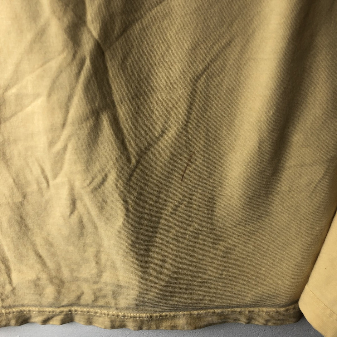 Ralph Lauren POLO by Ralph Lauren long-sleeved T-shirt, men's size XL cotton yellow type Vintage Second Hand