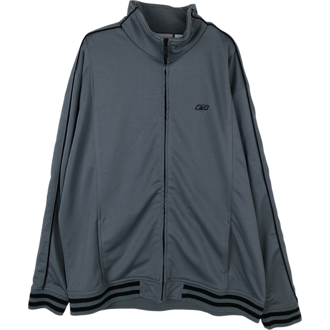 2000s~ Reebok Jersey Track Jacket, Men's Size L polyester gray type Vintage Second Hand