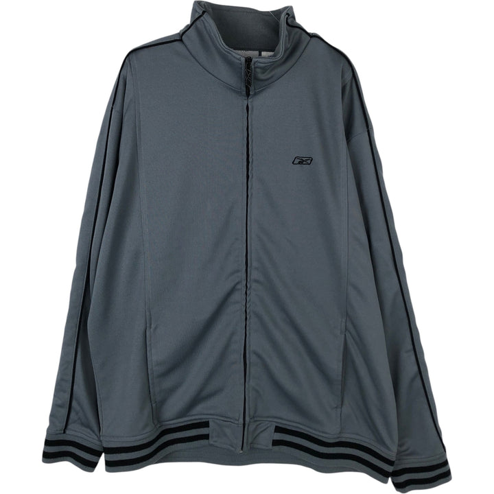 2000s~ Reebok Jersey Track Jacket, Men's Size L polyester gray type Vintage Second Hand
