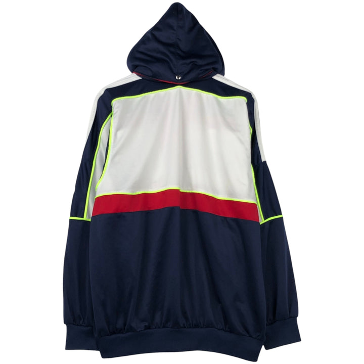 Vintage 1980s-1990'S Adidas Jersey Hoodie/Track Jacket, Made in West Germany, Men's Size L polyamide white type Vintage Second Hand