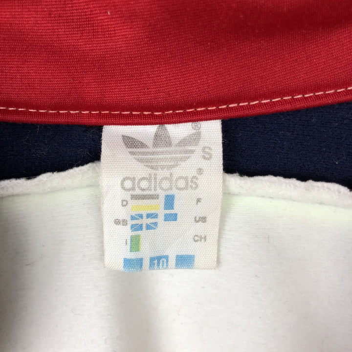 Vintage 1980s-1990'S Adidas Jersey Hoodie/Track Jacket, Made in West Germany, Men's Size L polyamide white type Vintage Second Hand