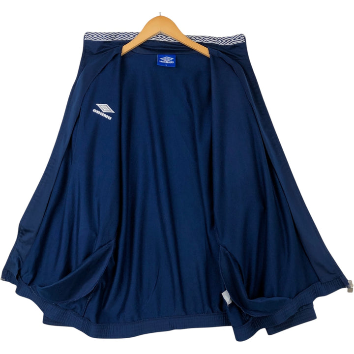 90'S UMBRO Jersey Track Jacket Men's XL Vintage polyester navy blue type Vintage Second Hand