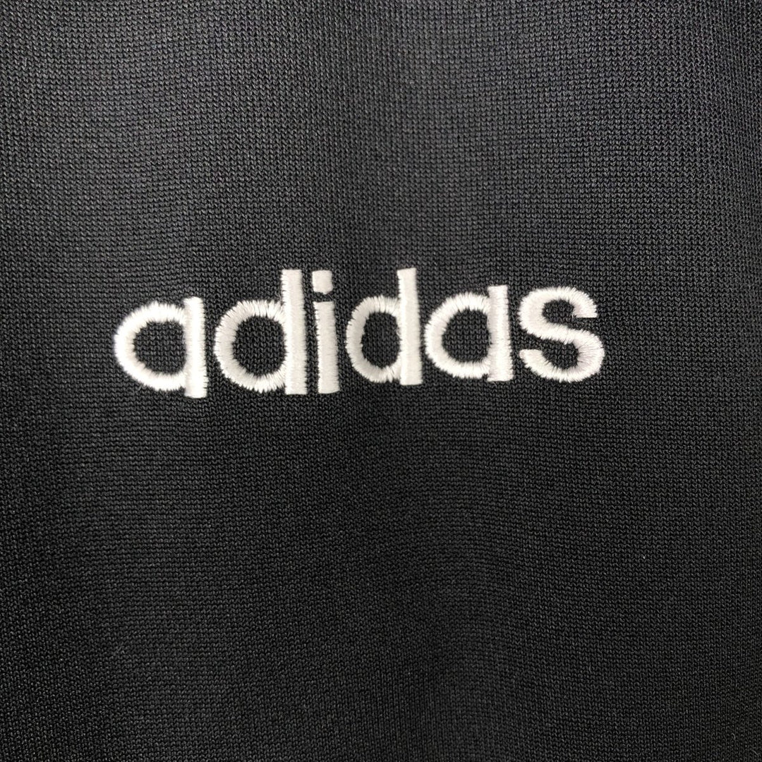 Vintage 80s-90'S adidas track jacket, men's M size polyester blue type Vintage Second Hand
