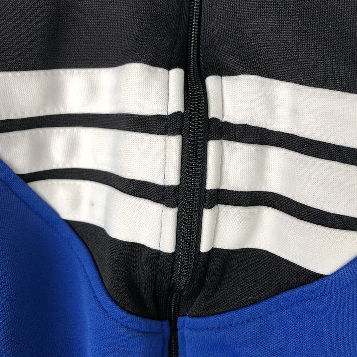 Vintage 80s-90'S adidas track jacket, men's M size polyester blue type Vintage Second Hand
