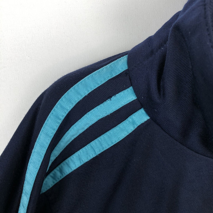 Vintage 1980'S adidas WAMBACQ PEETERS Advertising Jersey Track Jacket, Men's Size L polyester navy blue type Vintage Second Hand