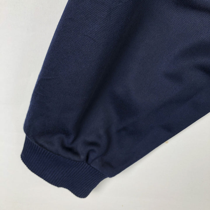 Vintage 1980'S adidas WAMBACQ PEETERS Advertising Jersey Track Jacket, Men's Size L polyester navy blue type Vintage Second Hand