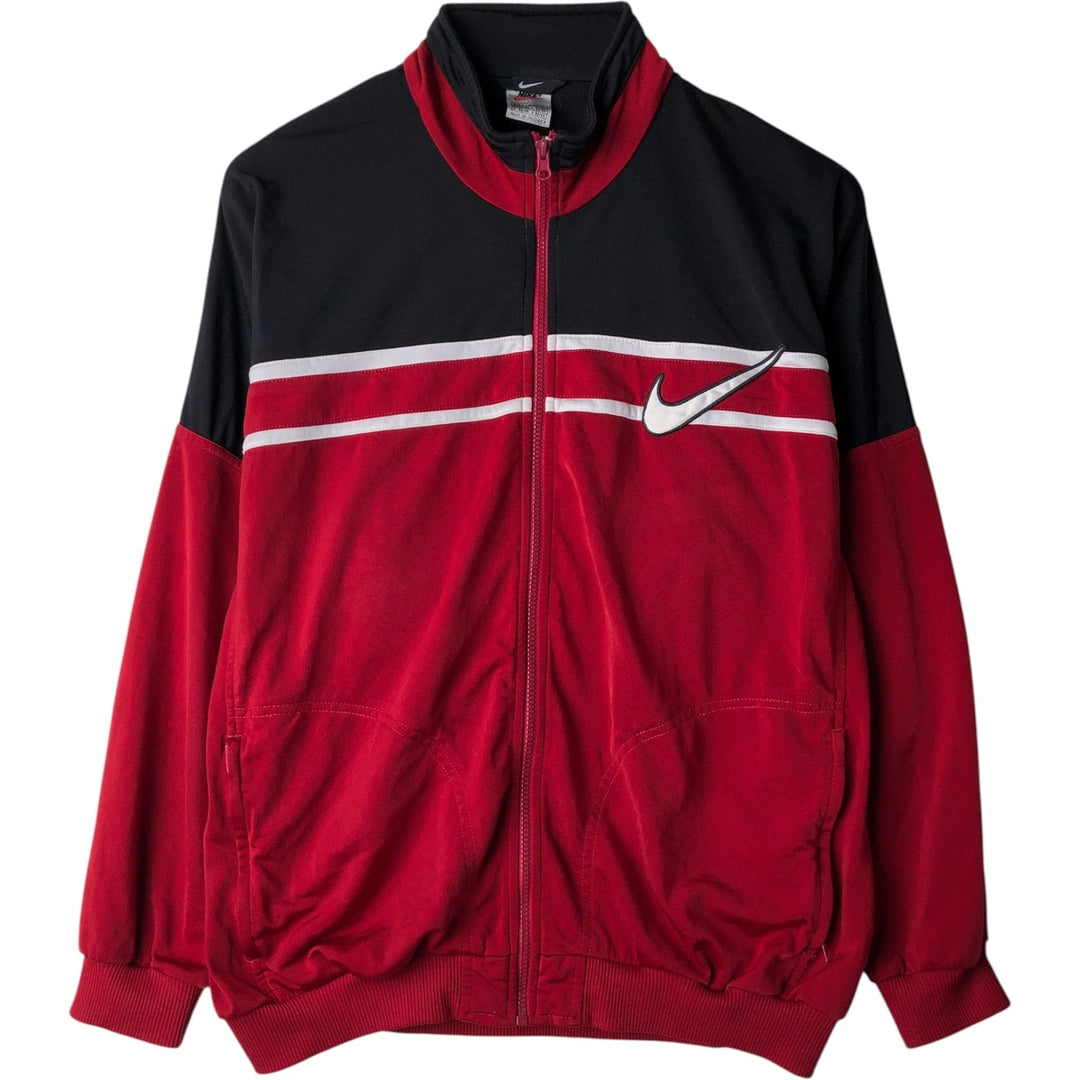 90s-00'S Vintage Nike Track Jacket, Men's Size L polyester red type Vintage Second Hand