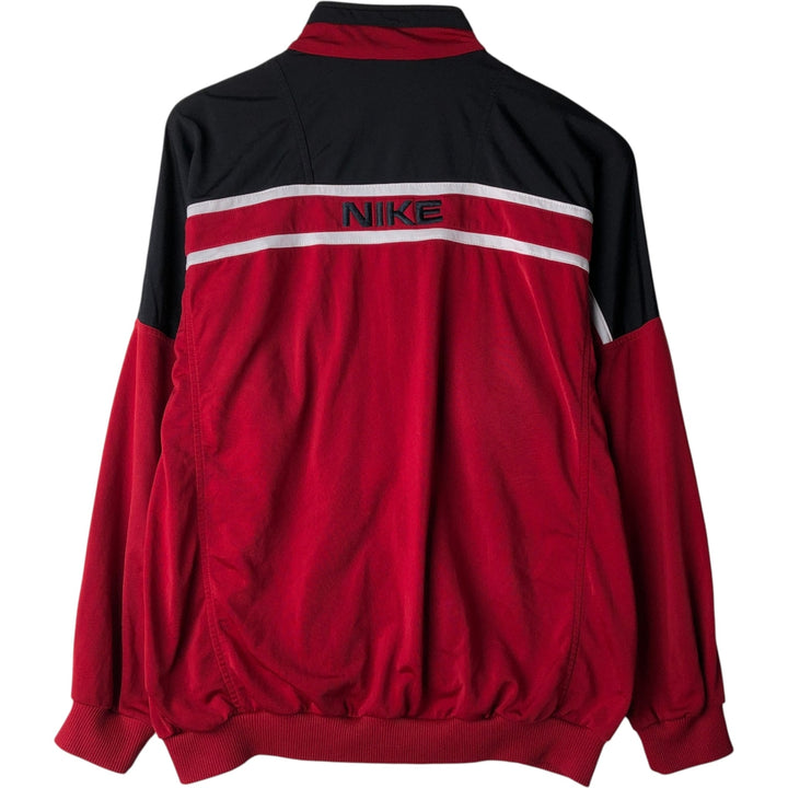 90s-00'S Vintage Nike Track Jacket, Men's Size L polyester red type Vintage Second Hand