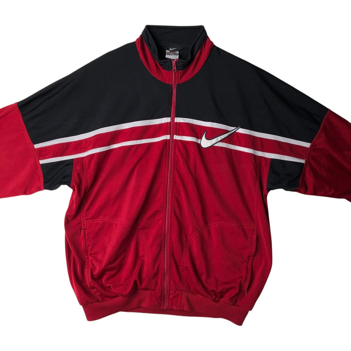 90s-00'S Vintage Nike Track Jacket, Men's Size L polyester red type Vintage Second Hand