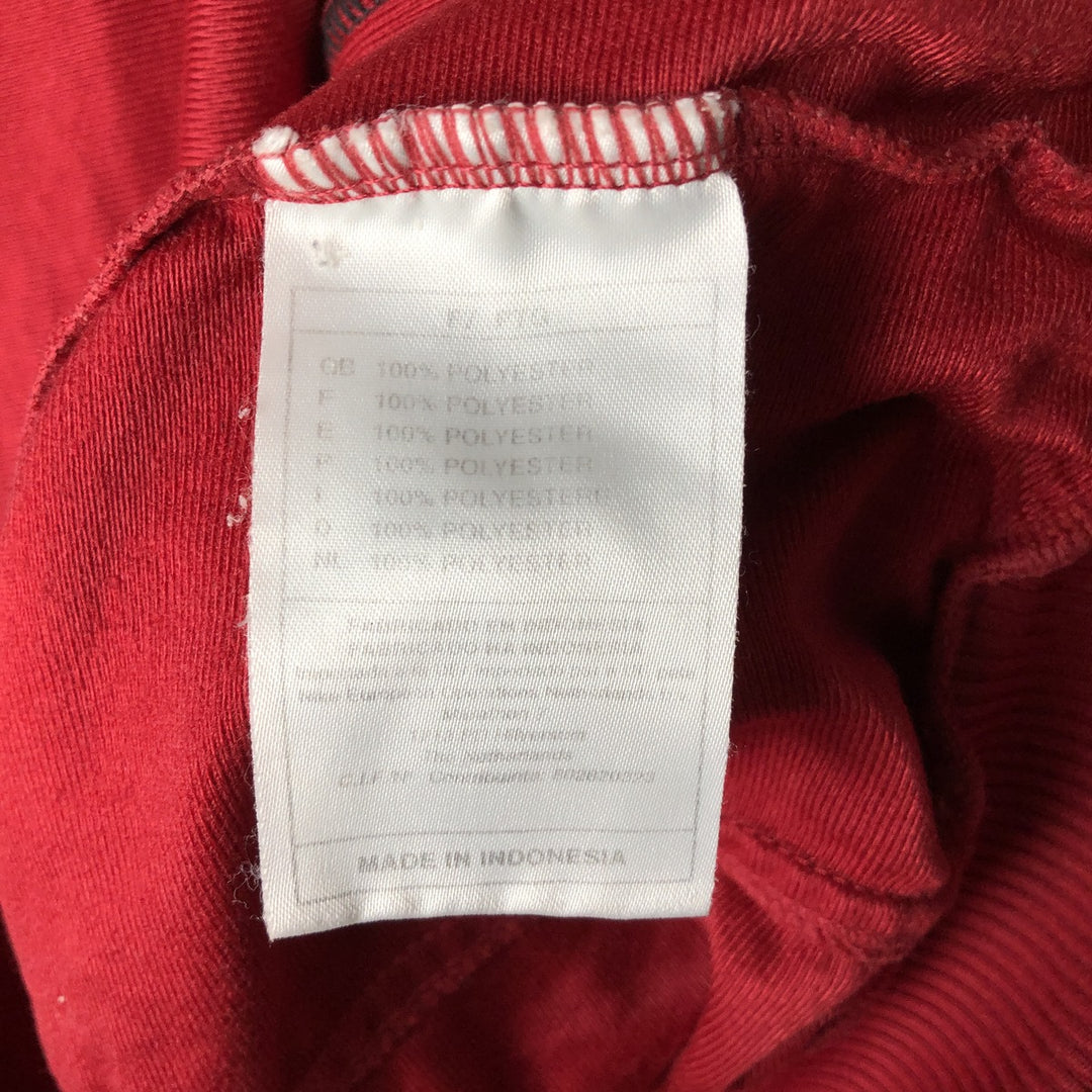 90s-00'S Vintage Nike Track Jacket, Men's Size L polyester red type Vintage Second Hand