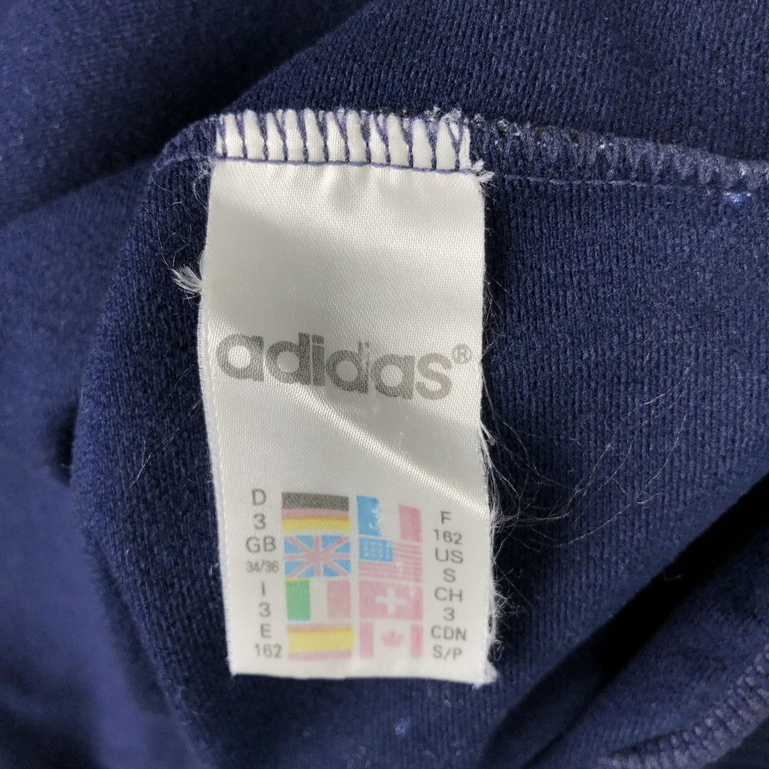 Vintage 90'S Adidas track jacket, men's size S (approx.). polyester navy blue type Vintage Second Hand