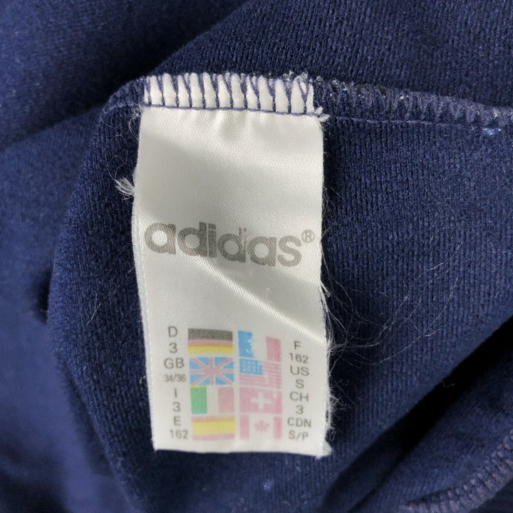 Vintage 90'S Adidas track jacket, men's size S (approx.). polyester navy blue type Vintage Second Hand