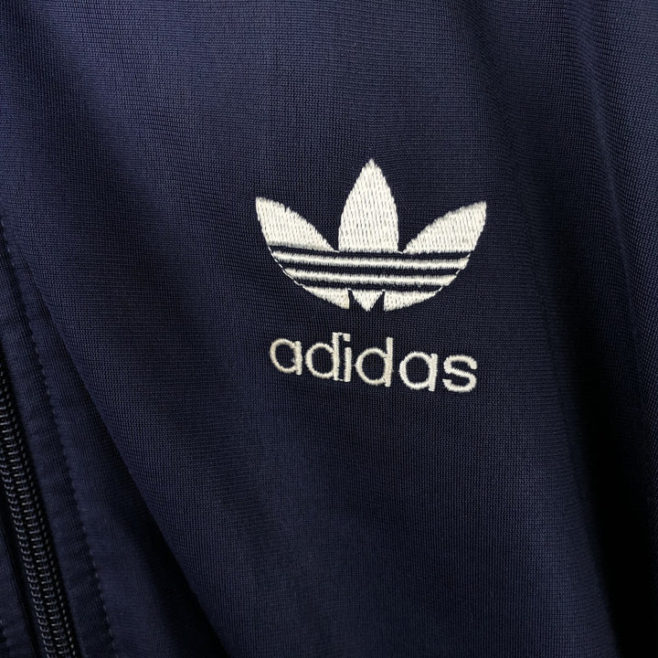 Vintage 90'S Adidas track jacket, men's size S (approx.). polyester navy blue type Vintage Second Hand