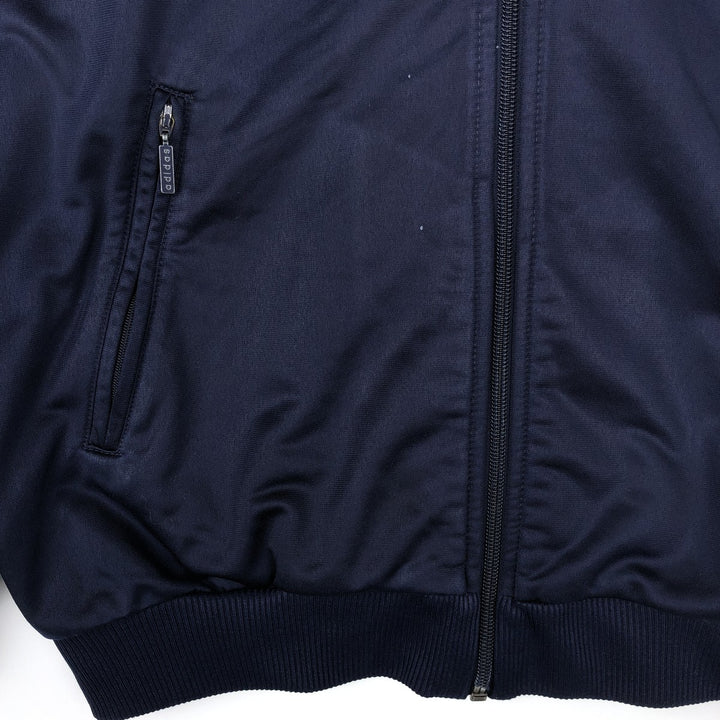 Vintage 90'S Adidas track jacket, men's size S (approx.). polyester navy blue type Vintage Second Hand