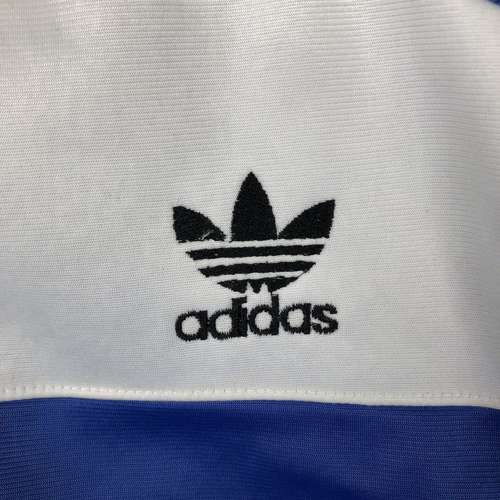 1980'S Adidas Olympic US Olympic Festival Jersey Track Jacket, Made in USA, Men's Size M (approx.), Vintage polyester blue type Vintage Second Hand